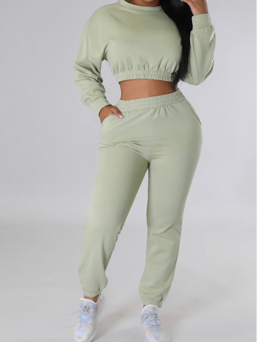 Mint green, joggers set